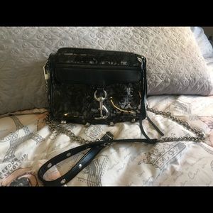 Black see through Rebecca Minkoff MAC Crossbody
